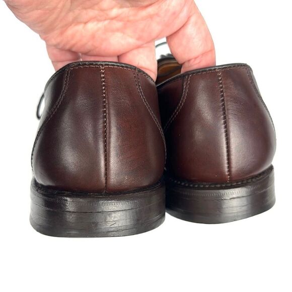 Allen Edmonds Buxton Brown Leather Dress Shoes Derby Style size 9 - Picture 8 of 13